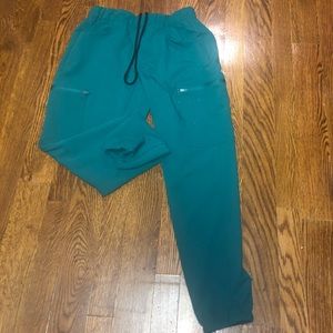 Figs hunter green joggers